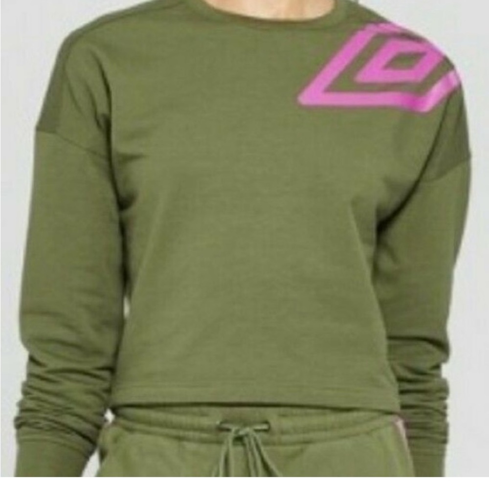 UMBRO GREEN SWEATER, LARGE